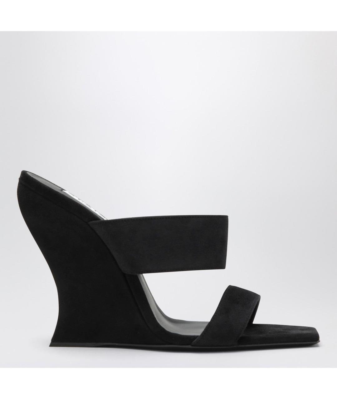 ALAIA Черные замшевые мюли, фото 3
