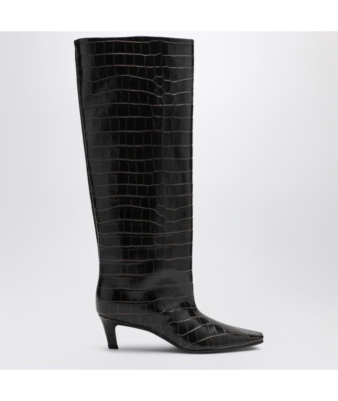 TOTEME Коричневые кожаные сапоги, фото 3