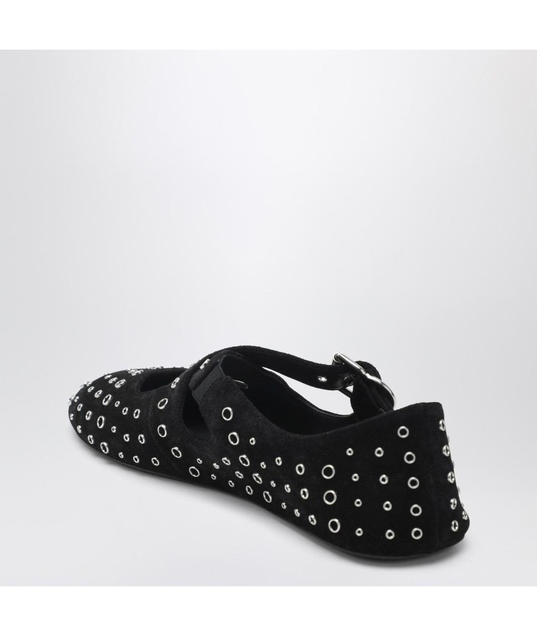 ALAIA Черные замшевые балетки, фото 2