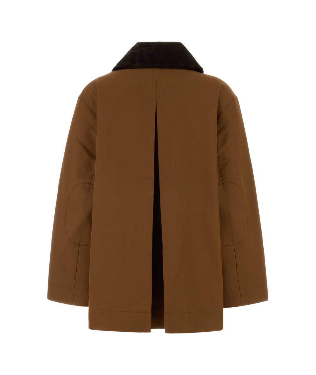 GANNI Коричневая полиэстеровая куртка, фото 2