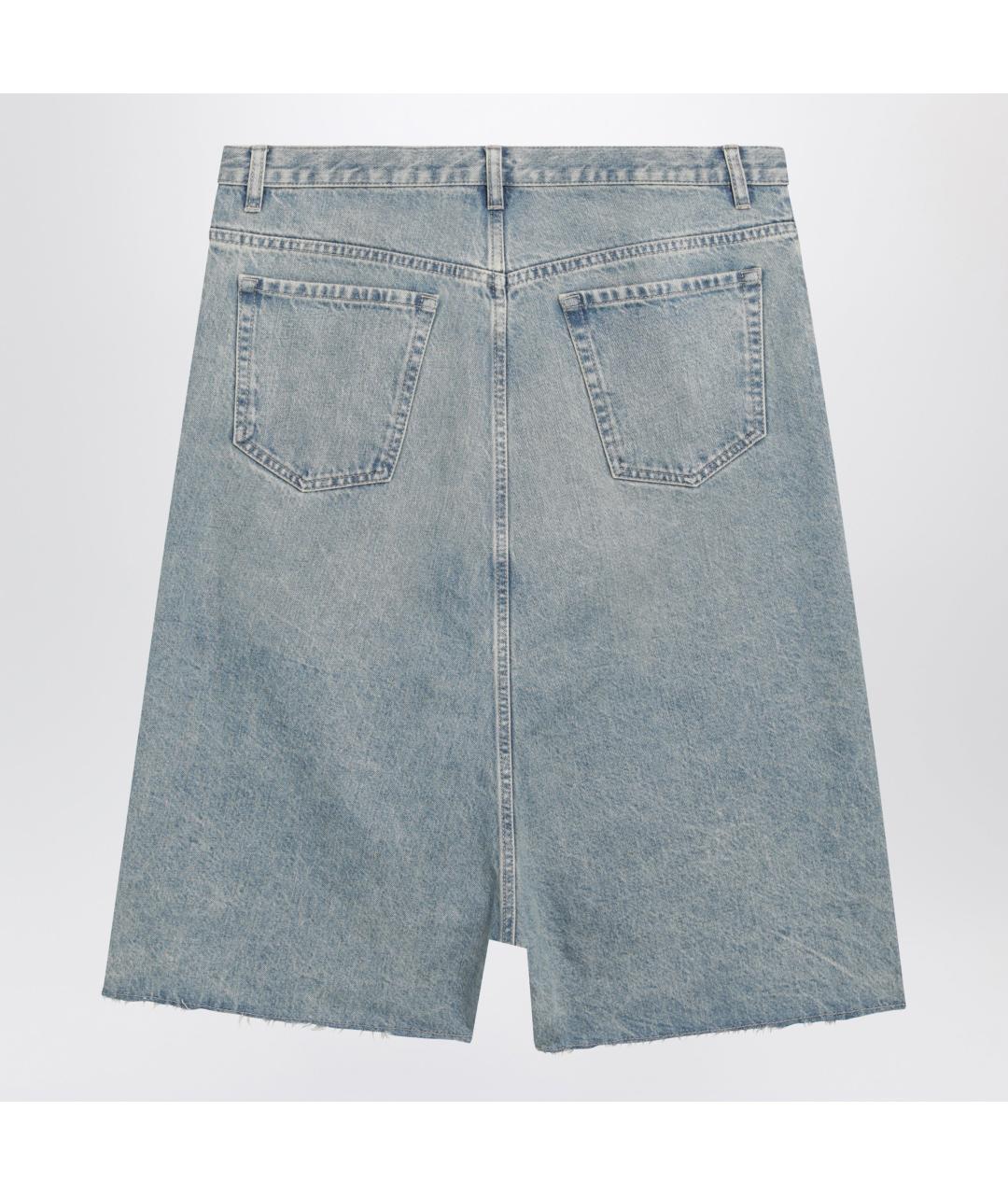 MAISON MARGIELA Голубые хлопковые шорты, фото 2