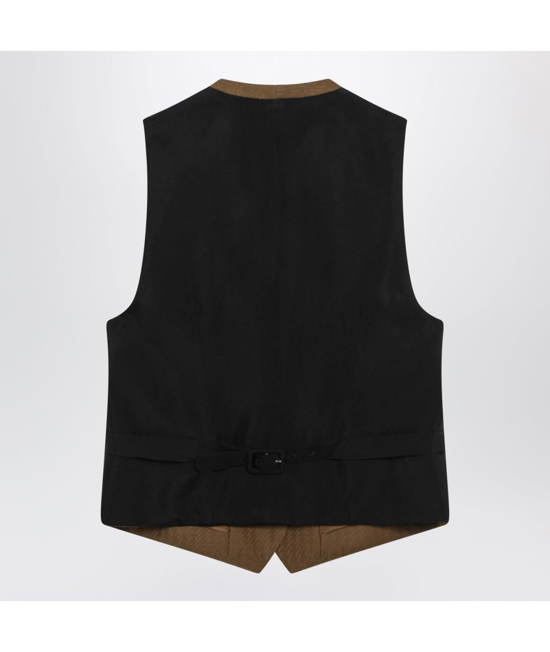 BURBERRY Коричневый шерстяной жилет, фото 2