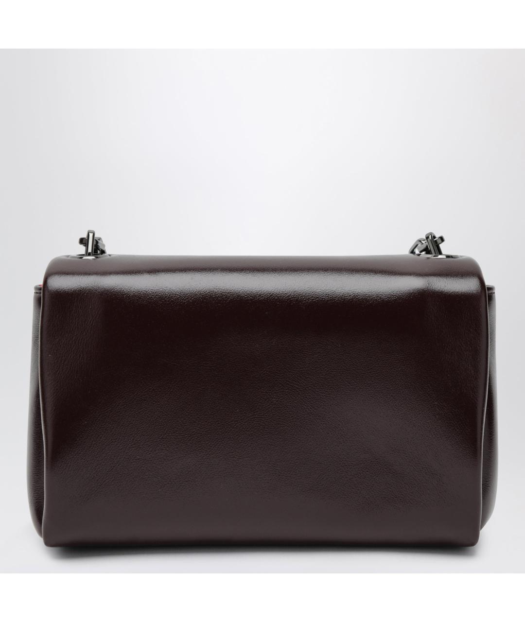 CHRISTIAN LOUBOUTIN Бордовая кожаная сумка через плечо, фото 2