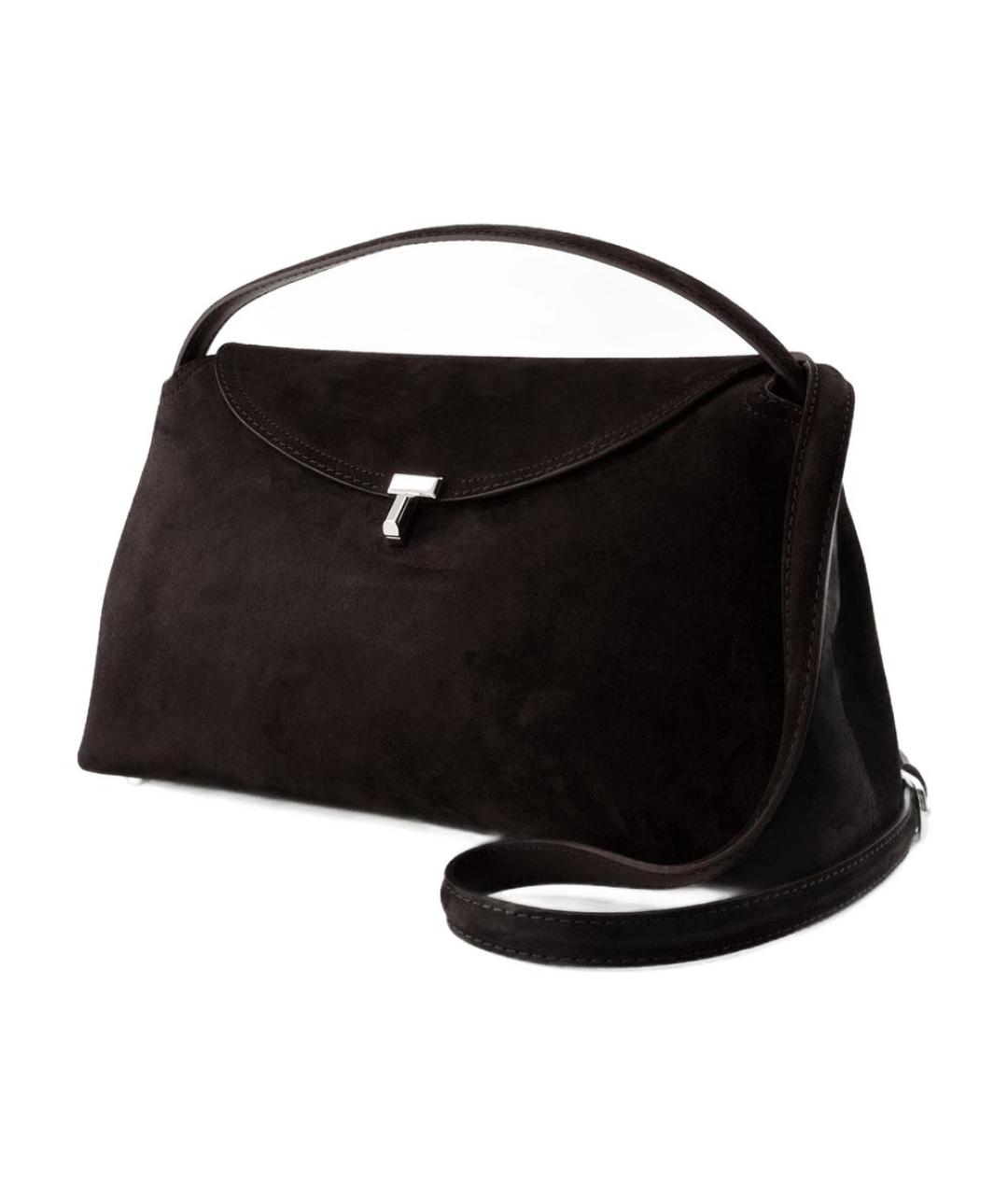 TOTEME Коричневая замшевая сумка через плечо, фото 2