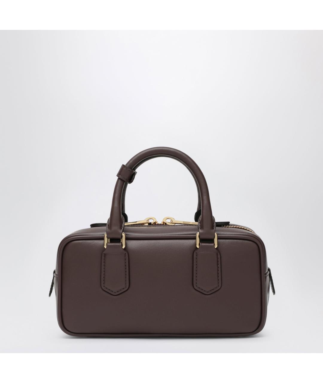 MIU MIU Коричневая кожаная сумка с короткими ручками, фото 2