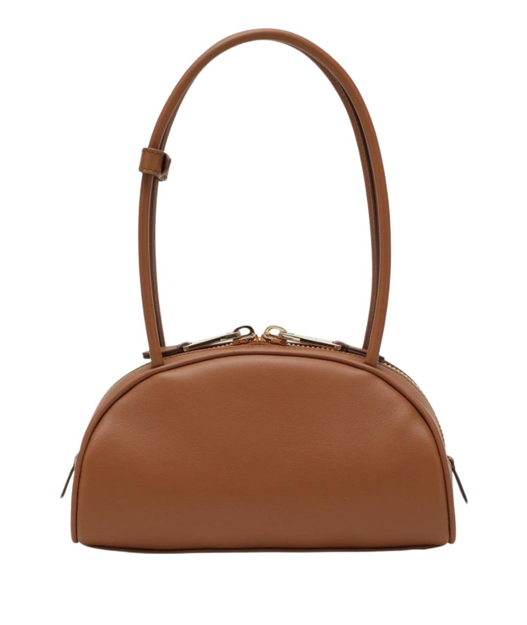 MIU MIU Коричневая кожаная сумка с короткими ручками, фото 2