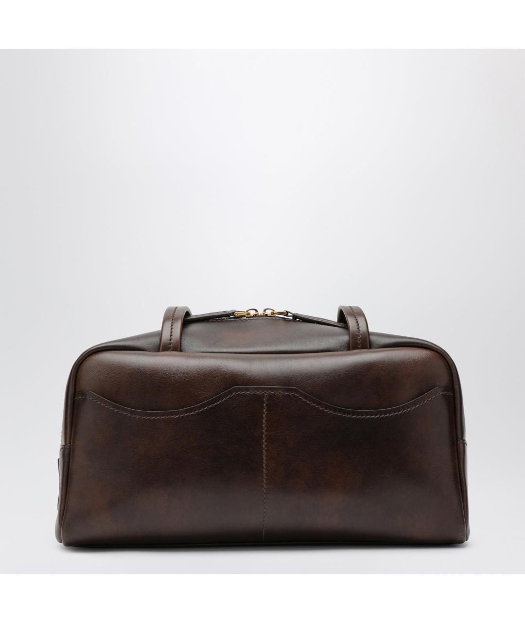 PRADA Коричневая кожаная сумка через плечо, фото 2