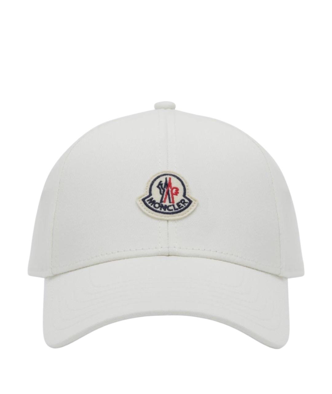MONCLER Белая хлопковая кепка/бейсболка, фото 1