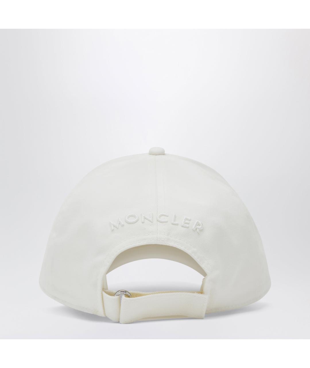 MONCLER Белая хлопковая кепка/бейсболка, фото 2