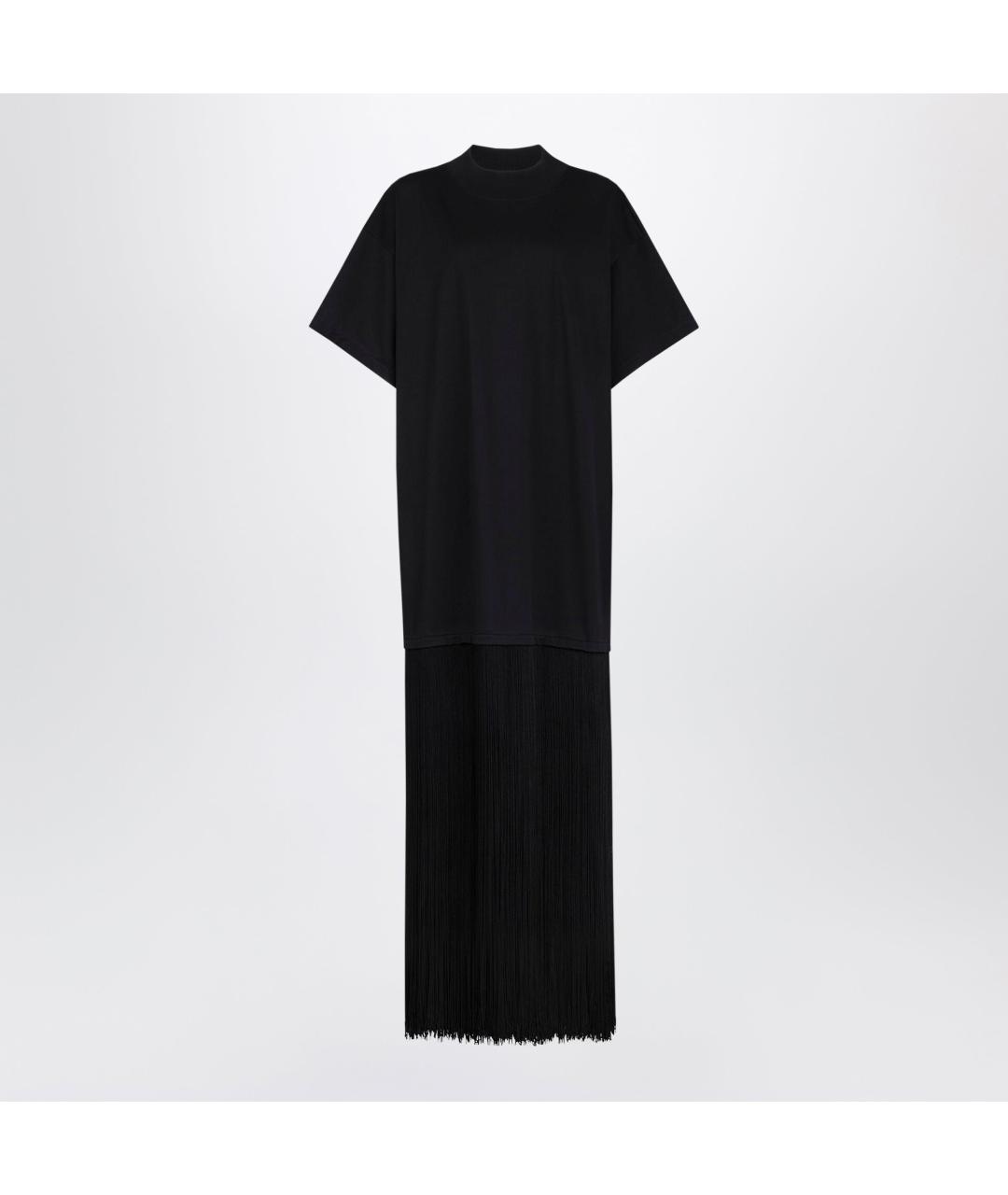 ALAIA Черное хлопковое повседневное платье, фото 2