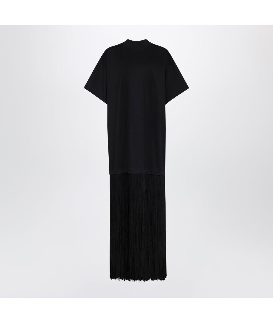 ALAIA Черное хлопковое повседневное платье, фото 3