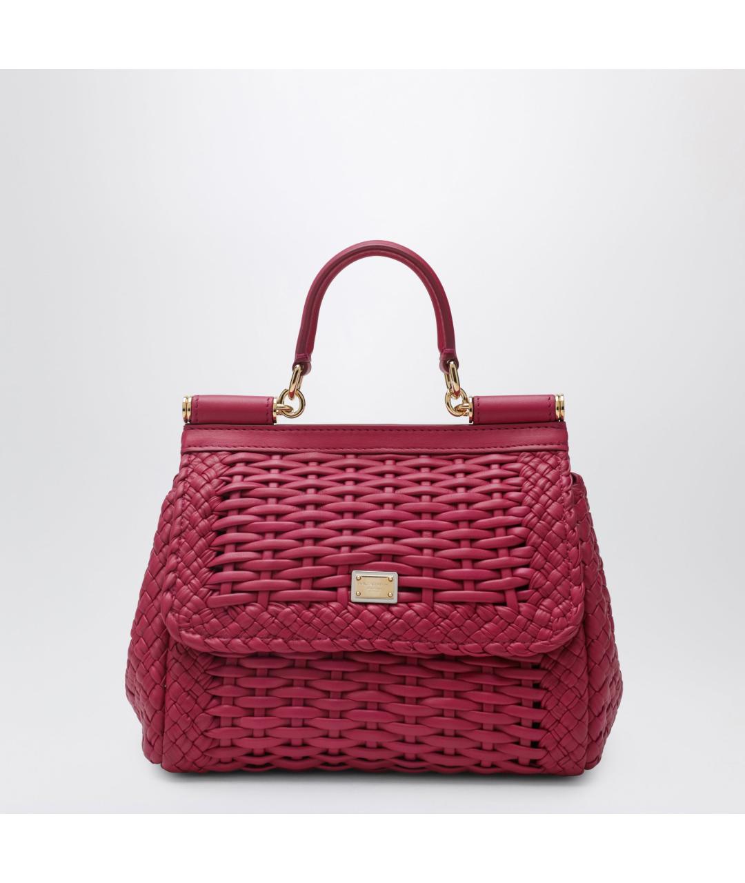 DOLCE&GABBANA Розовая сумка с короткими ручками, фото 4