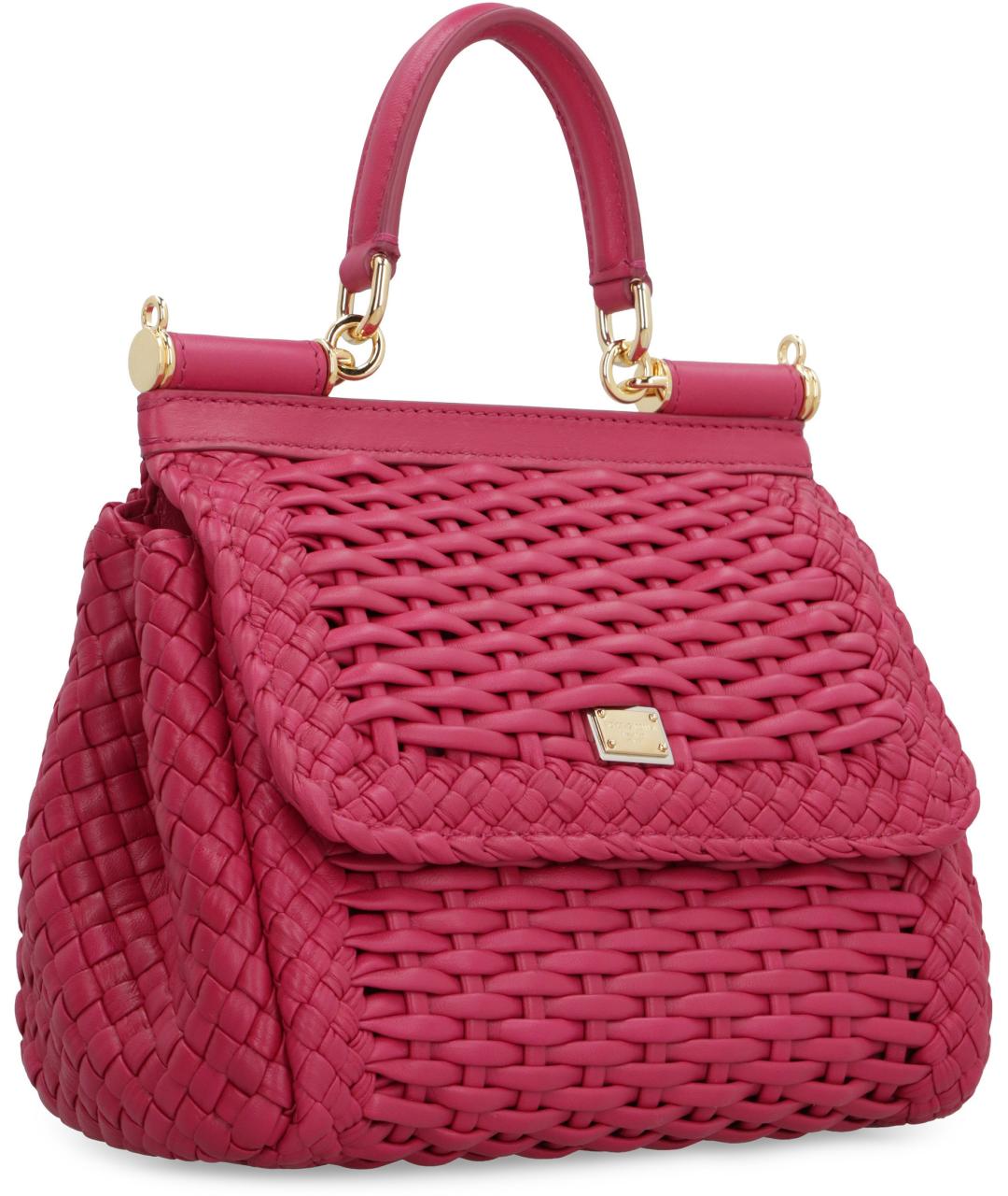 DOLCE&GABBANA Розовая сумка с короткими ручками, фото 3