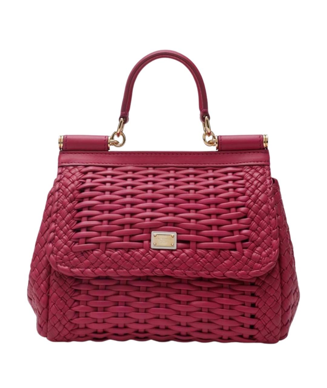 DOLCE&GABBANA Розовая сумка с короткими ручками, фото 1