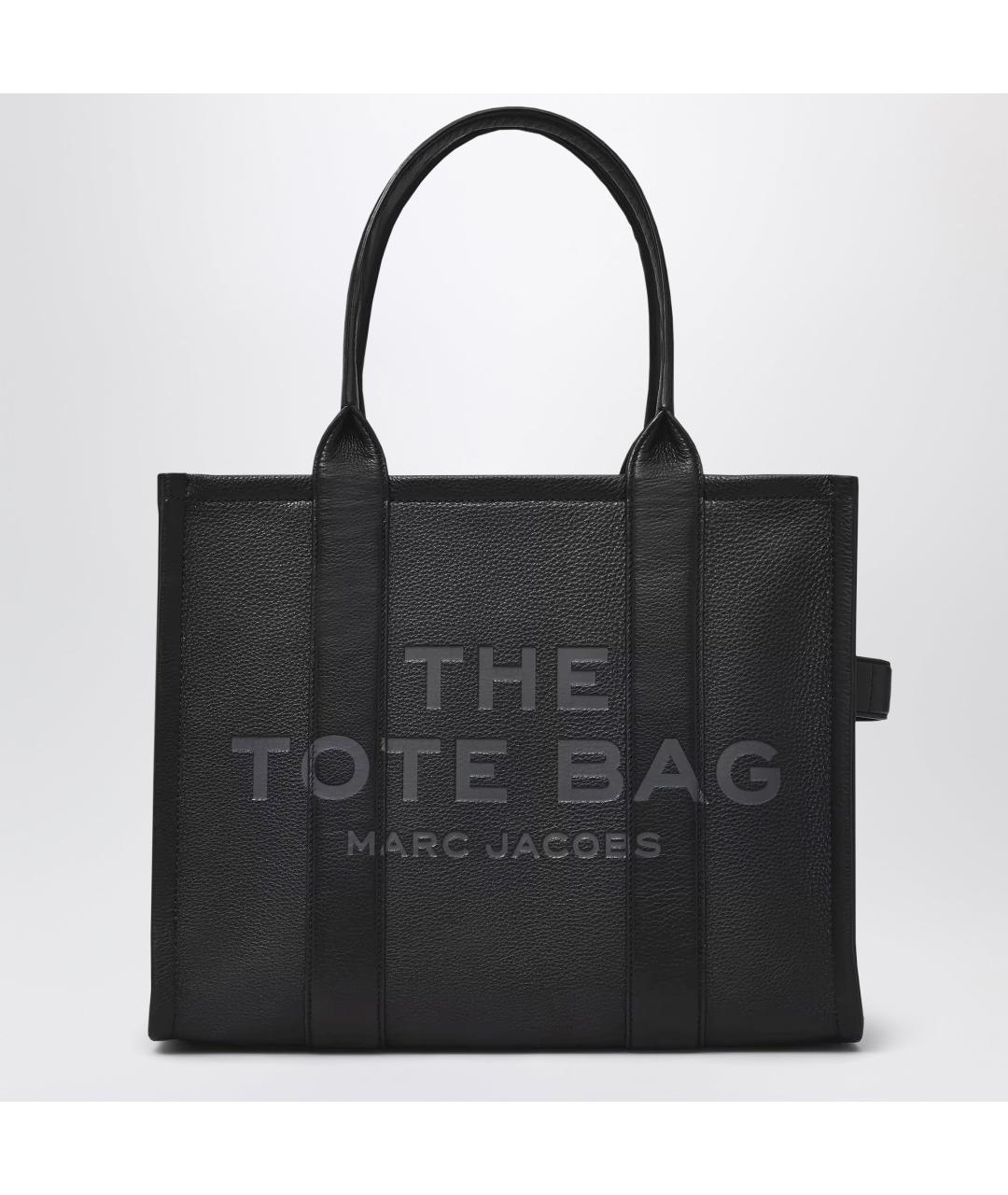 MARC JACOBS Черная кожаная сумка тоут, фото 3