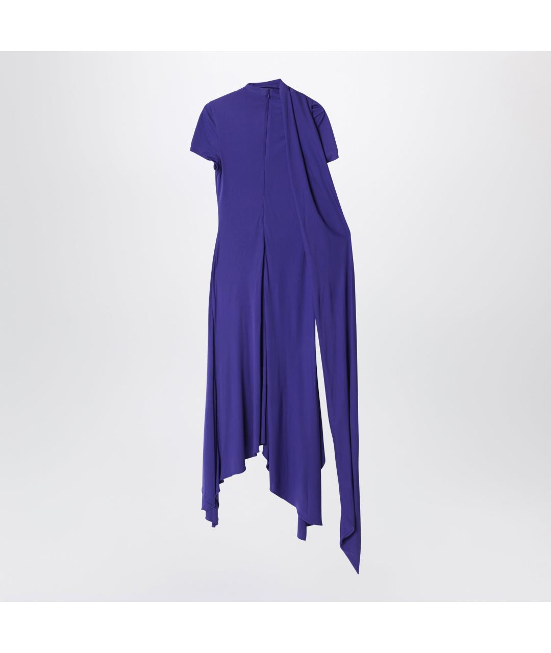 ACNE STUDIOS Фиолетовое вискозное повседневное платье, фото 2