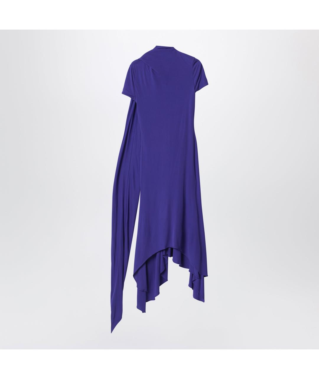 ACNE STUDIOS Фиолетовое вискозное повседневное платье, фото 3
