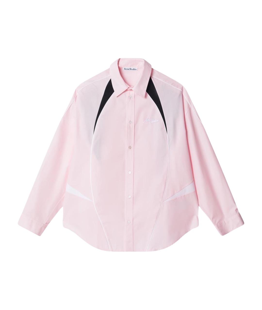 ACNE STUDIOS Розовая хлопковая кэжуал рубашка, фото 1