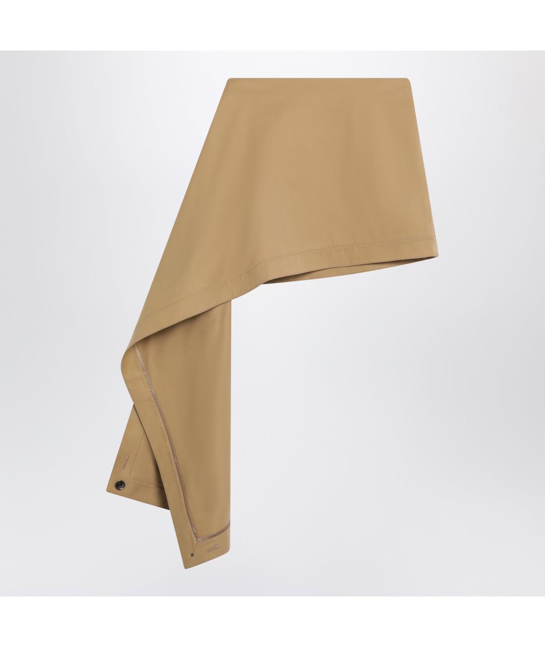 LOEWE Бежевая хлопковая юбка мини, фото 3