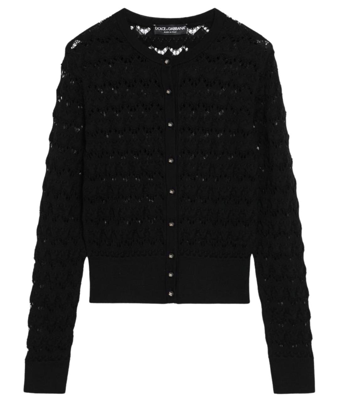 DOLCE&GABBANA Черный шерстяной кардиган, фото 1