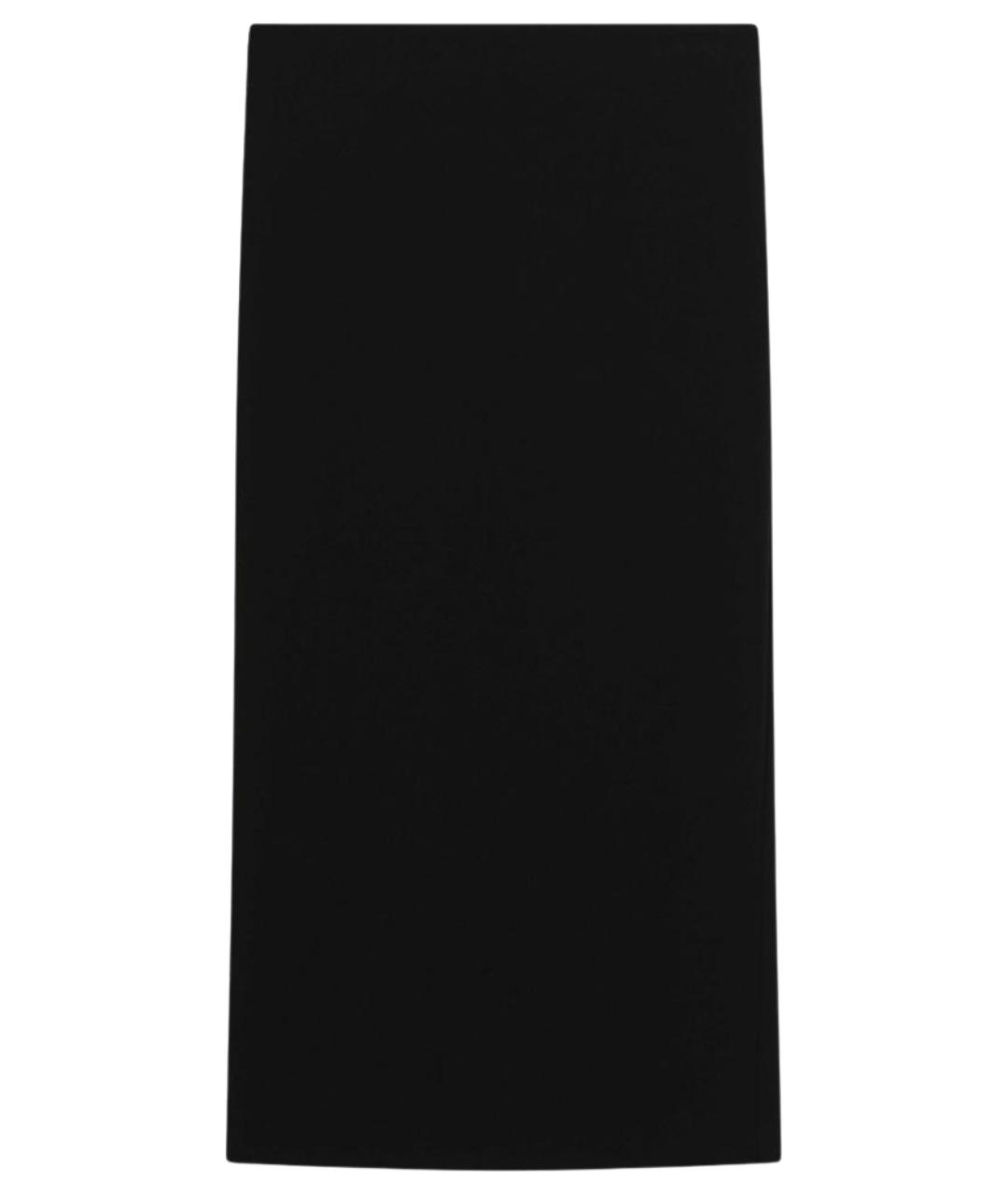 MAX MARA Черная хлопковая юбка миди, фото 1