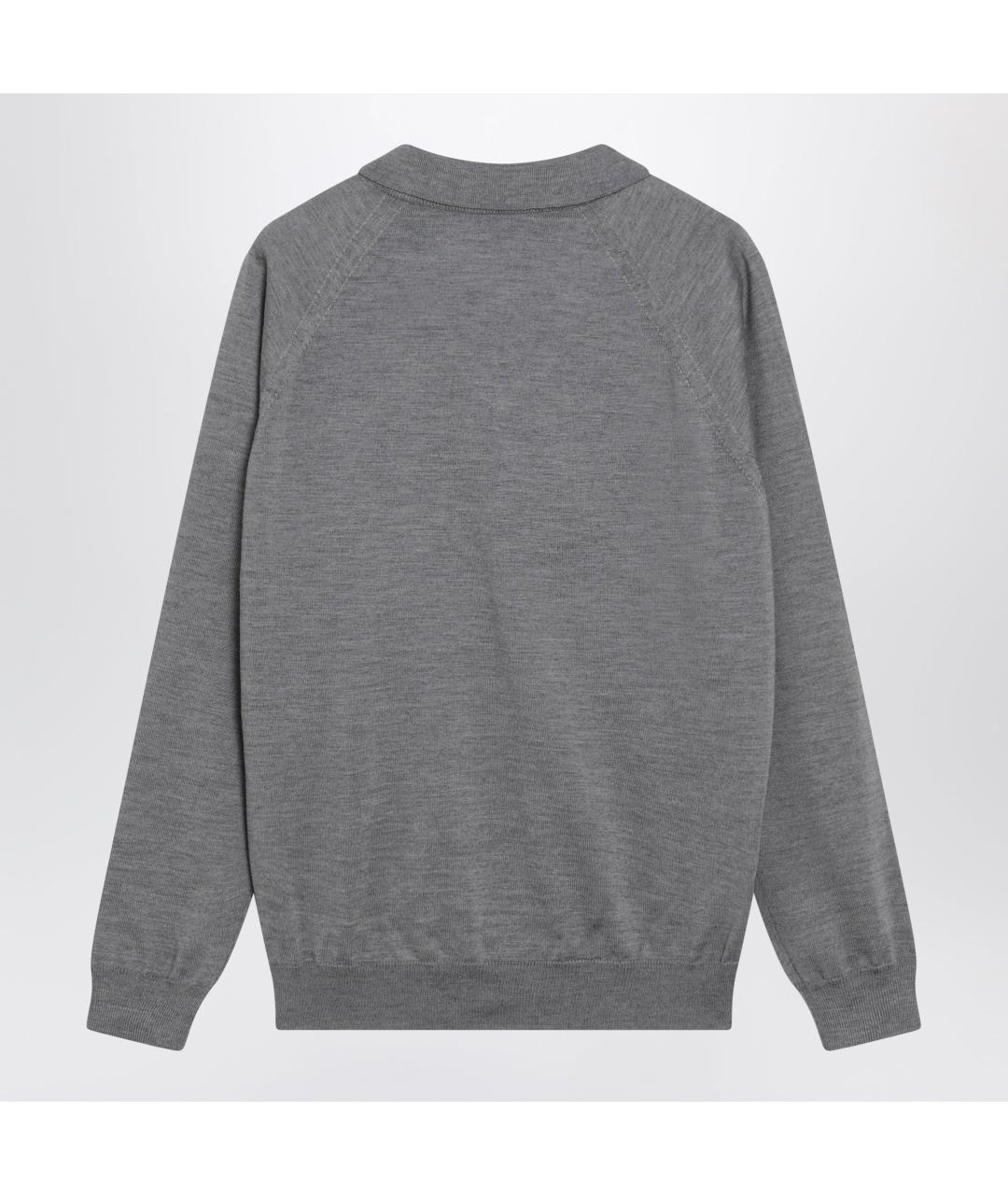 MIU MIU Серый шерстяной джемпер / свитер, фото 2