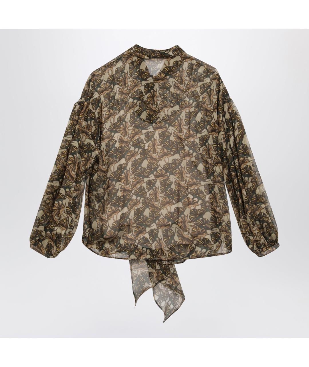 MAX MARA STUDIO Мульти шелковая блузы, фото 2