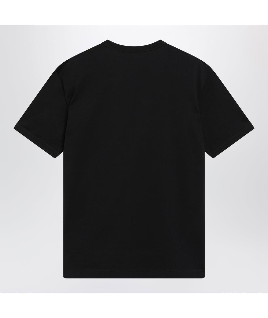 DOLCE&GABBANA Черная хлопковая футболка, фото 2