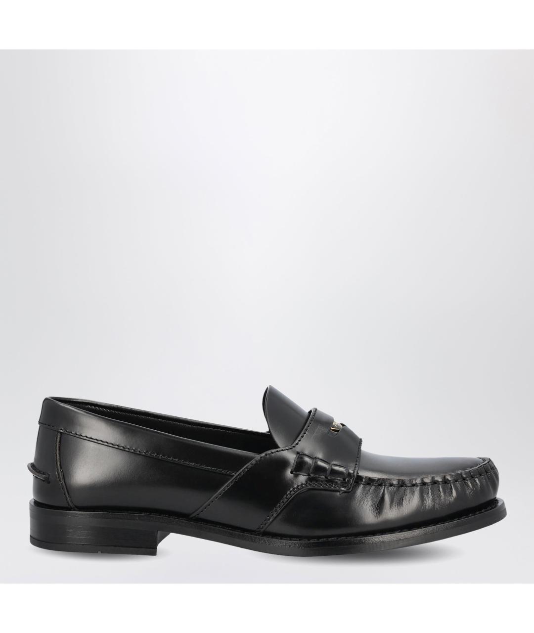 PRADA Черные кожаные лоферы, фото 3