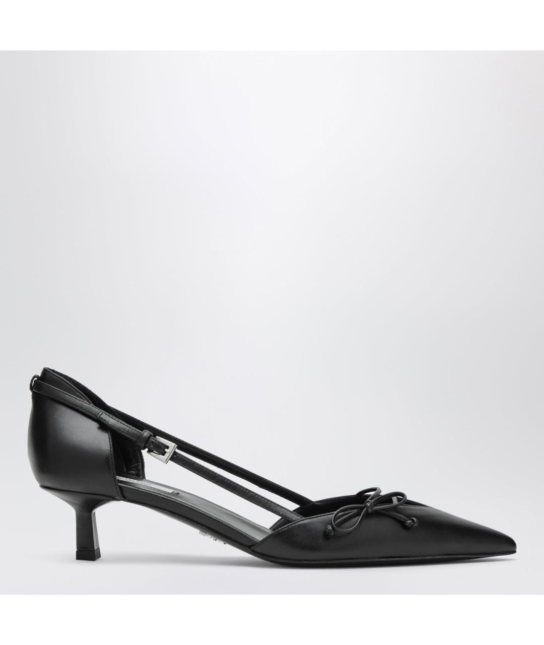 PRADA Черные кожаные туфли, фото 3