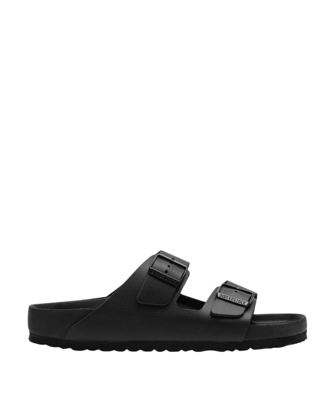 BIRKENSTOCK Черные кожаные сандалии, фото 1