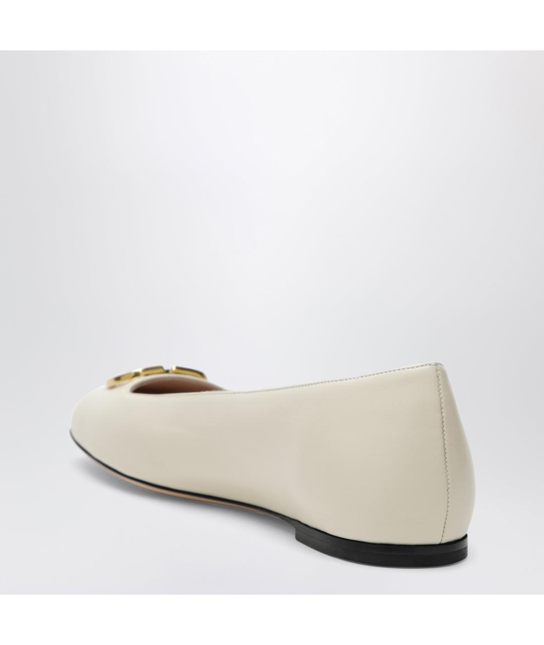 VALENTINO Белые кожаные балетки, фото 2