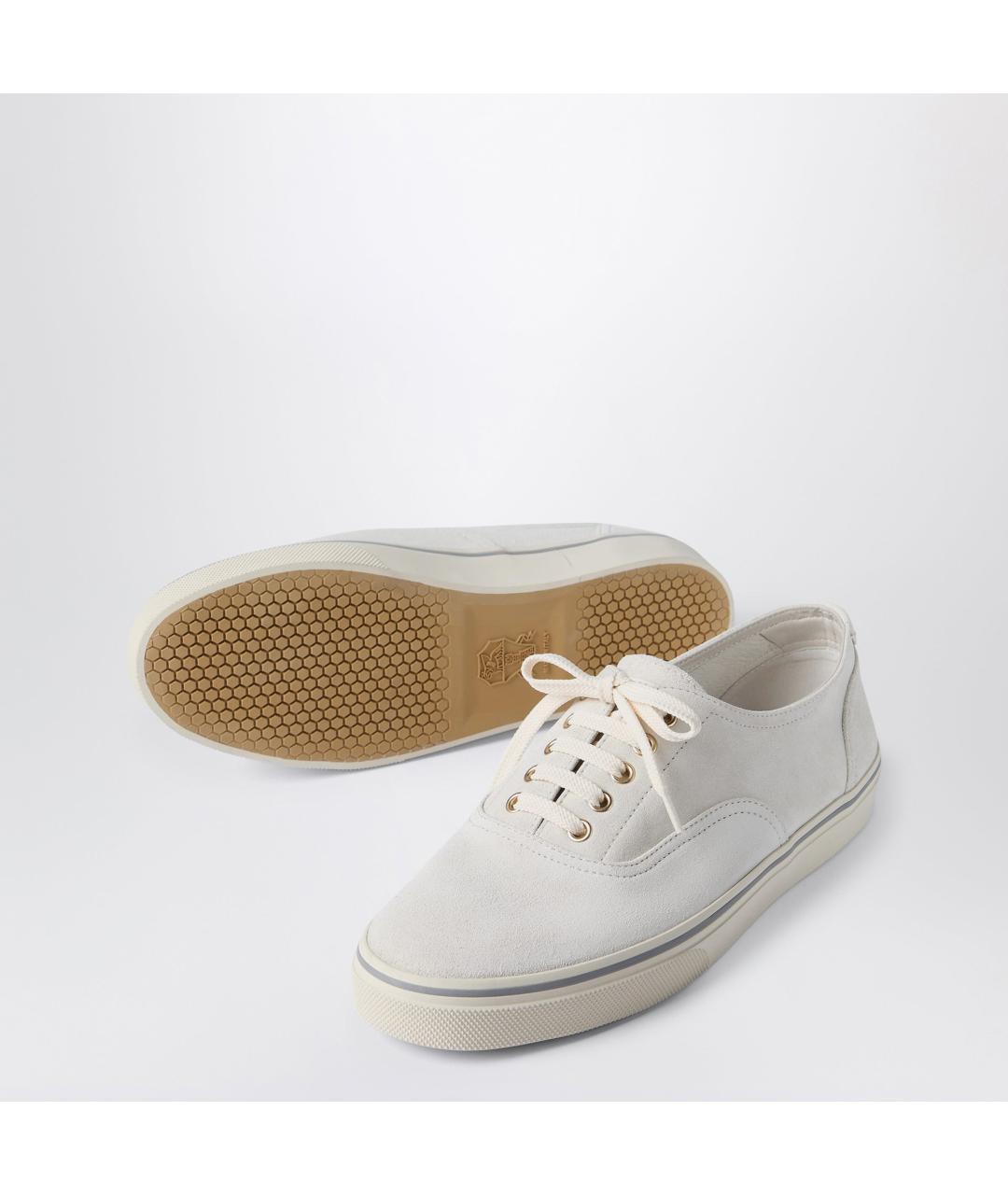 BRUNELLO CUCINELLI Белые низкие кроссовки / кеды, фото 2