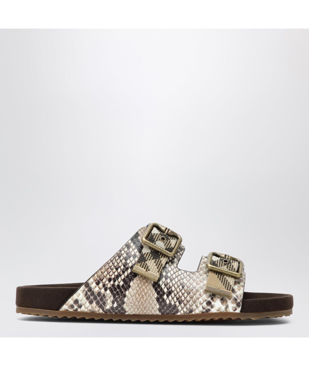 BURBERRY Мульти кожаные сандалии, фото 3