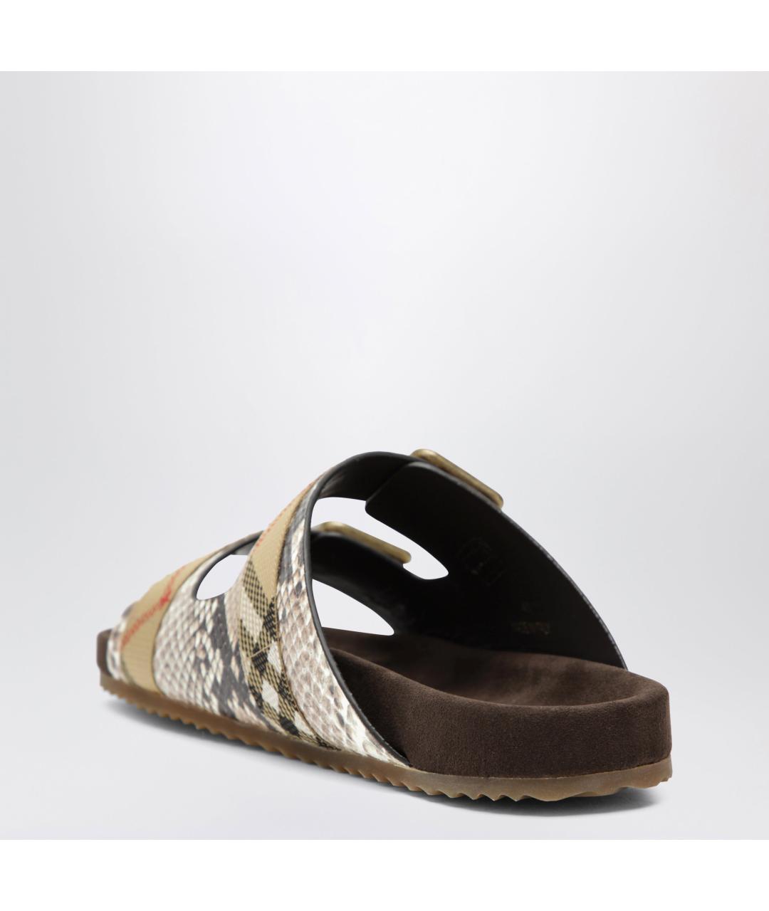 BURBERRY Мульти кожаные сандалии, фото 2