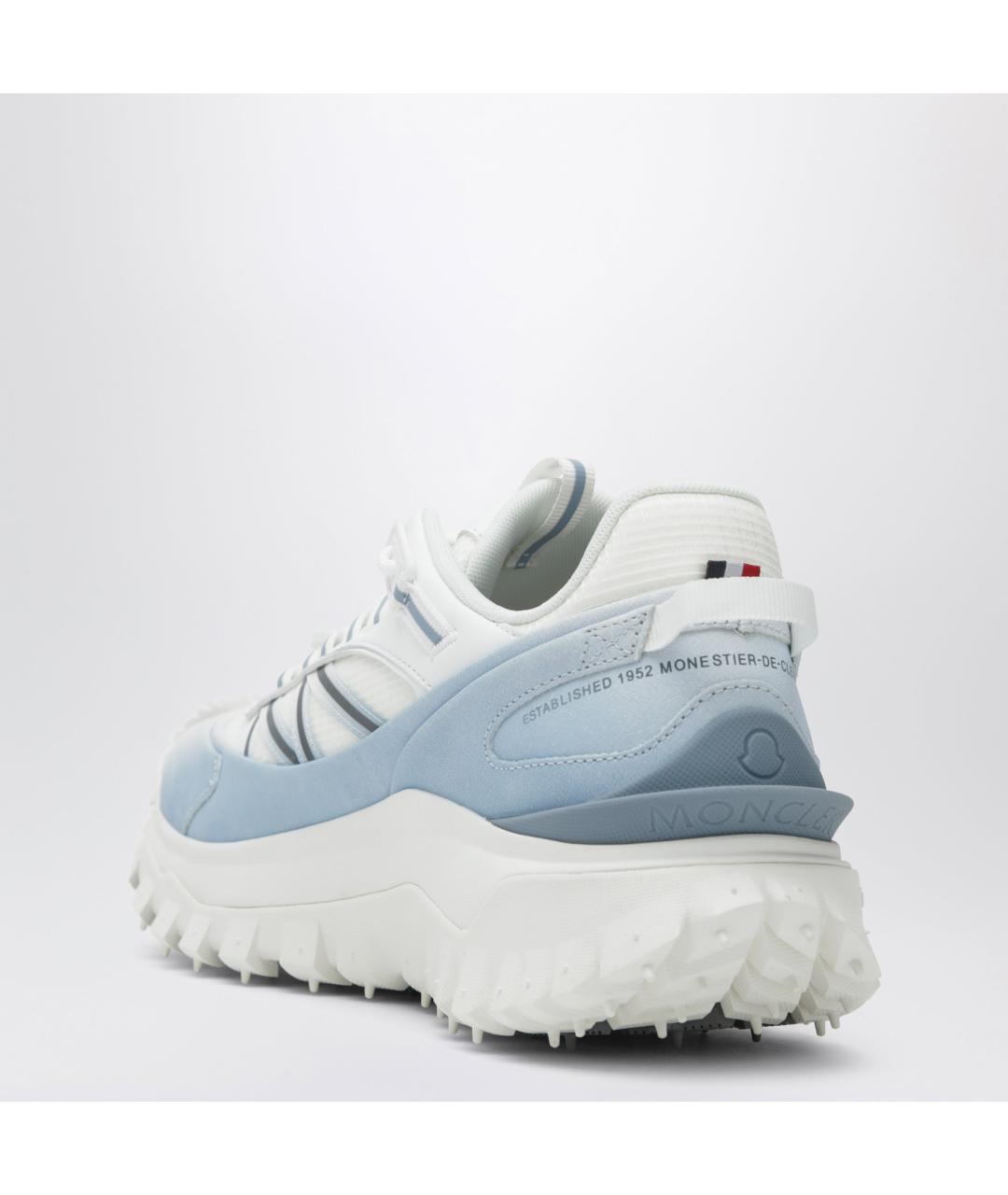 MONCLER Белые низкие кроссовки / кеды, фото 2