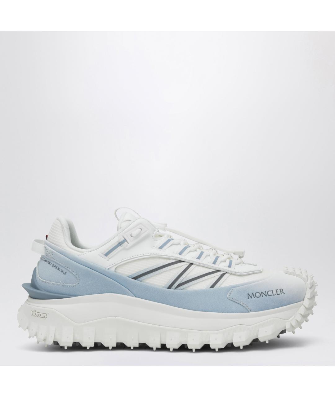 MONCLER Белые низкие кроссовки / кеды, фото 3