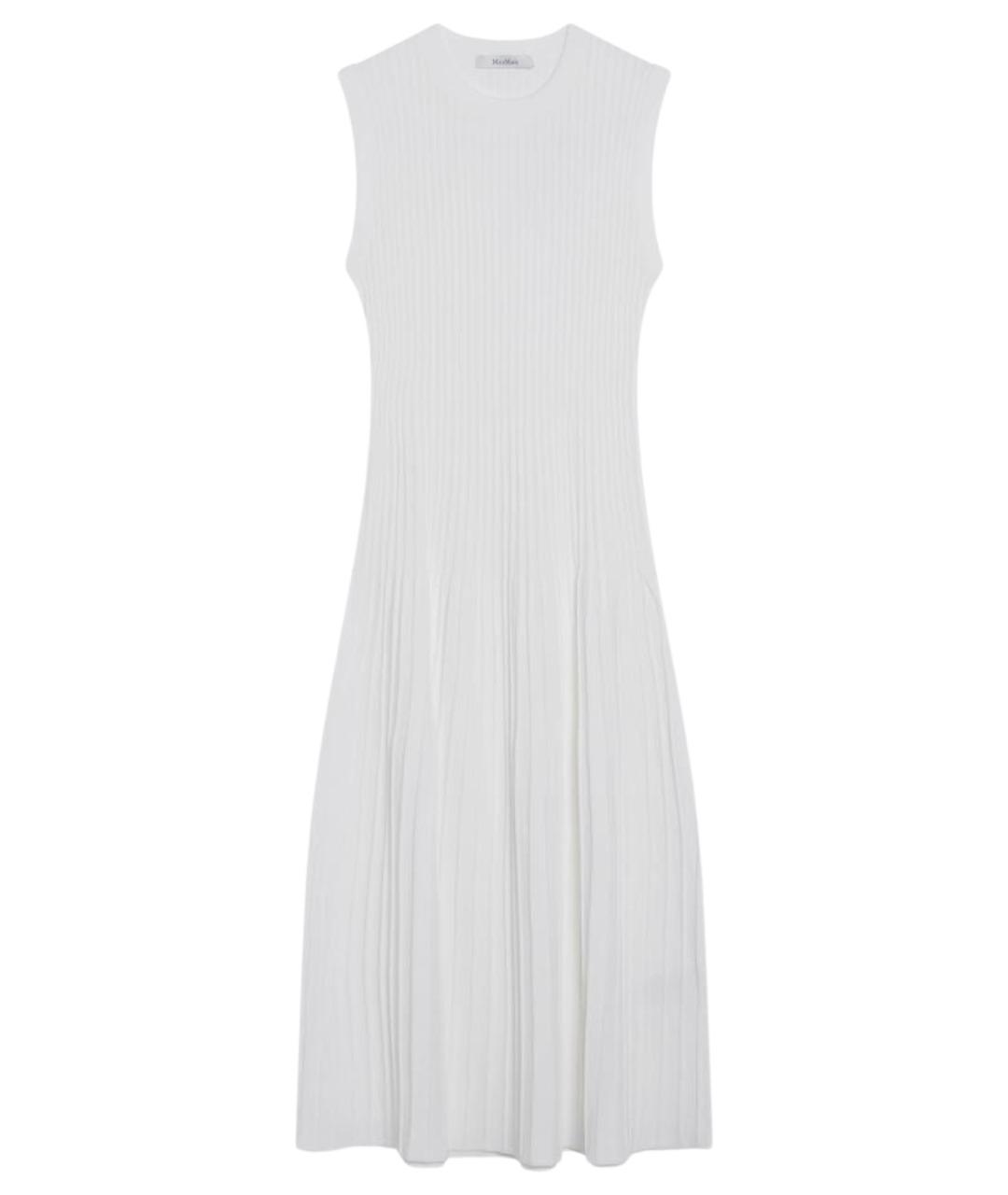 MAX MARA Белое вискозное повседневное платье, фото 1