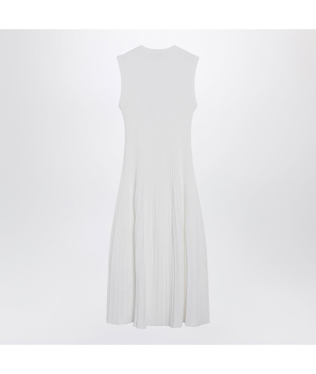 MAX MARA Белое вискозное повседневное платье, фото 2