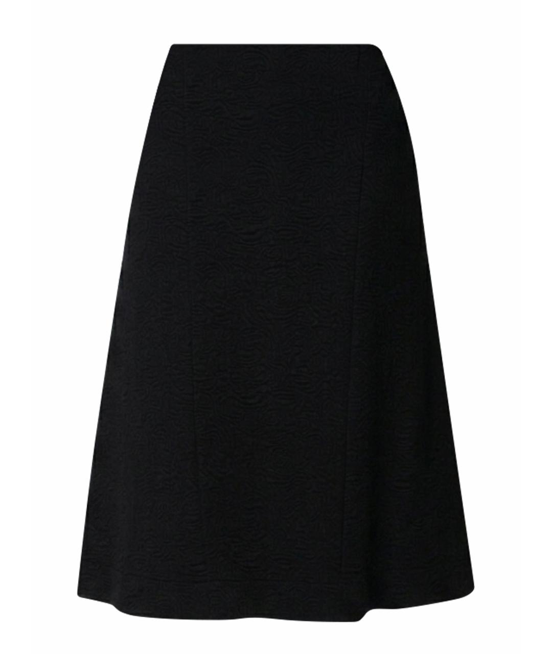 DRIES VAN NOTEN Черная полиамидовая юбка миди, фото 1