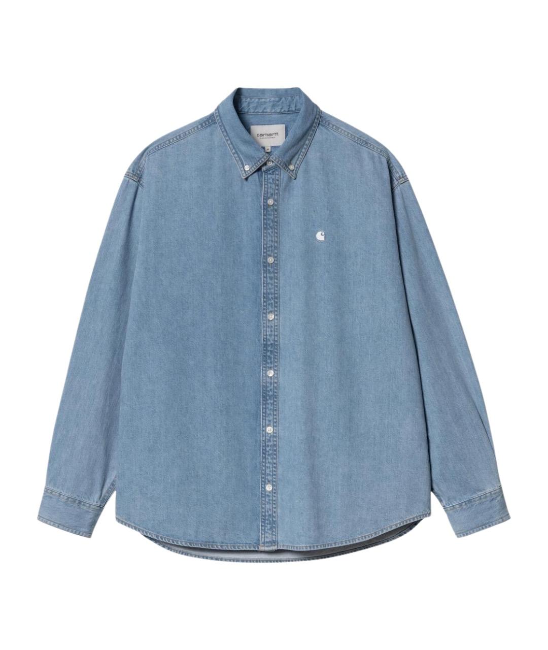 CARHARTT WIP Синяя хлопковая кэжуал рубашка, фото 1
