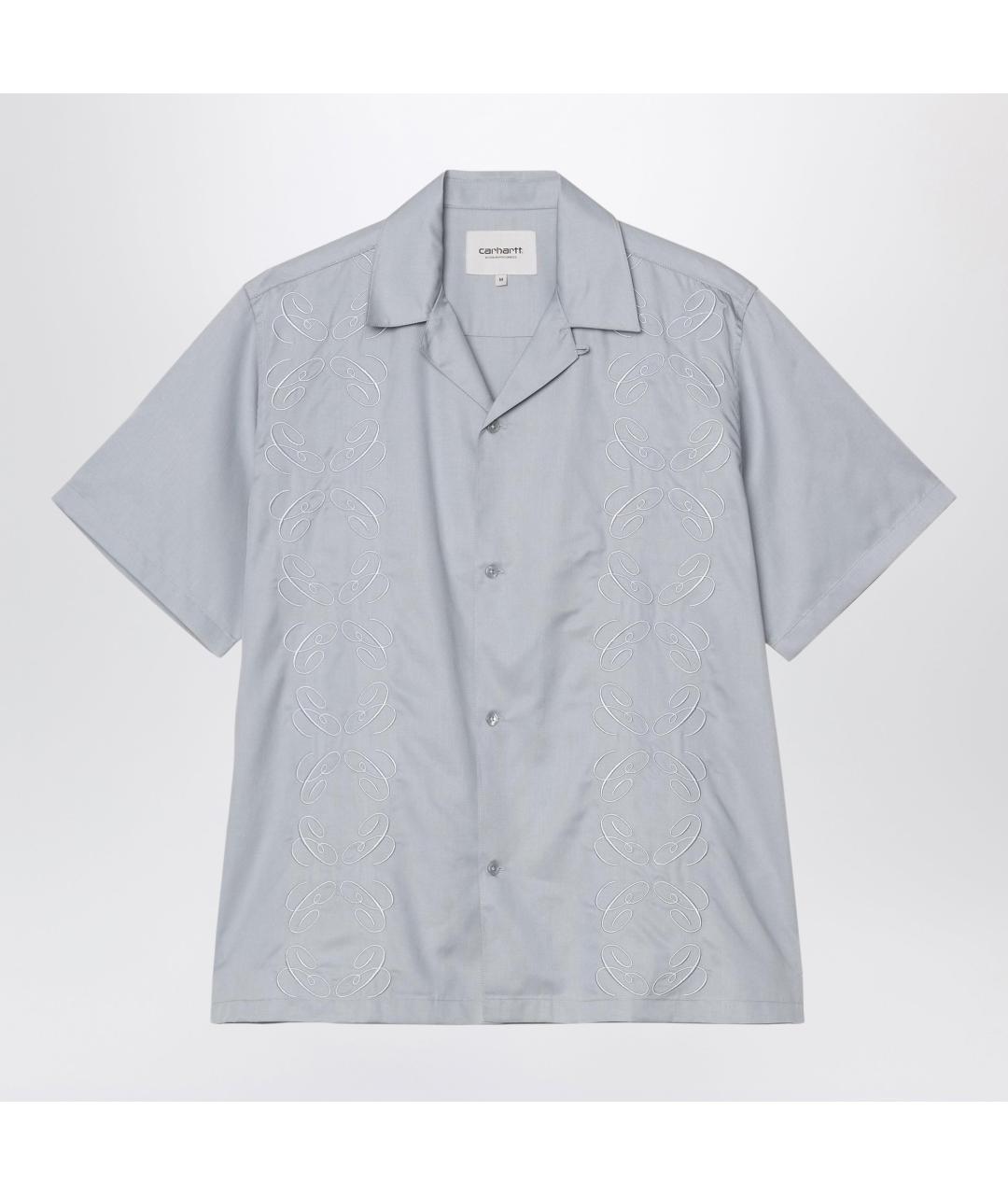 CARHARTT WIP Серая хлопковая кэжуал рубашка, фото 3