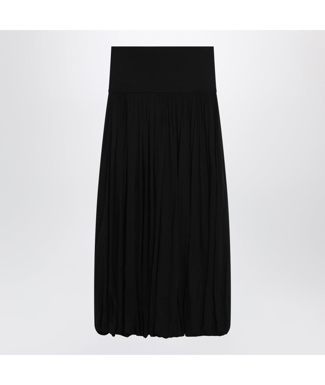 TOTEME Черная вискозная юбка макси, фото 2