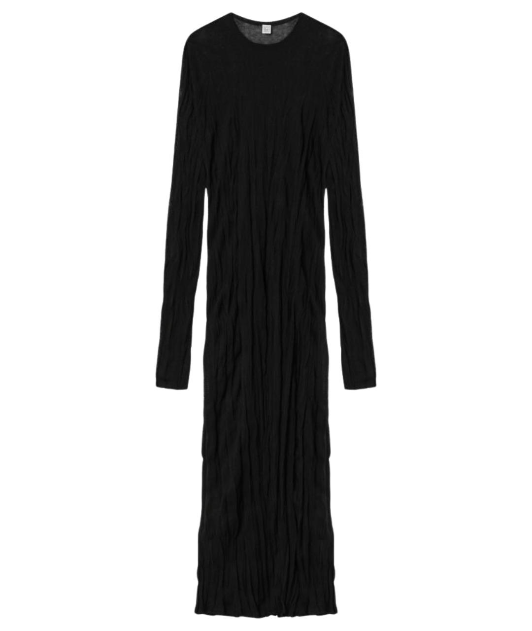 TOTEME Черное вискозное повседневное платье, фото 1