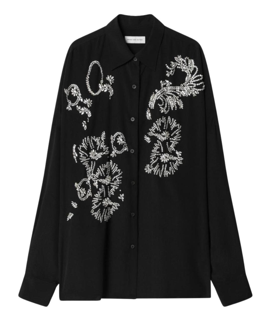DRIES VAN NOTEN Черная рубашка, фото 1