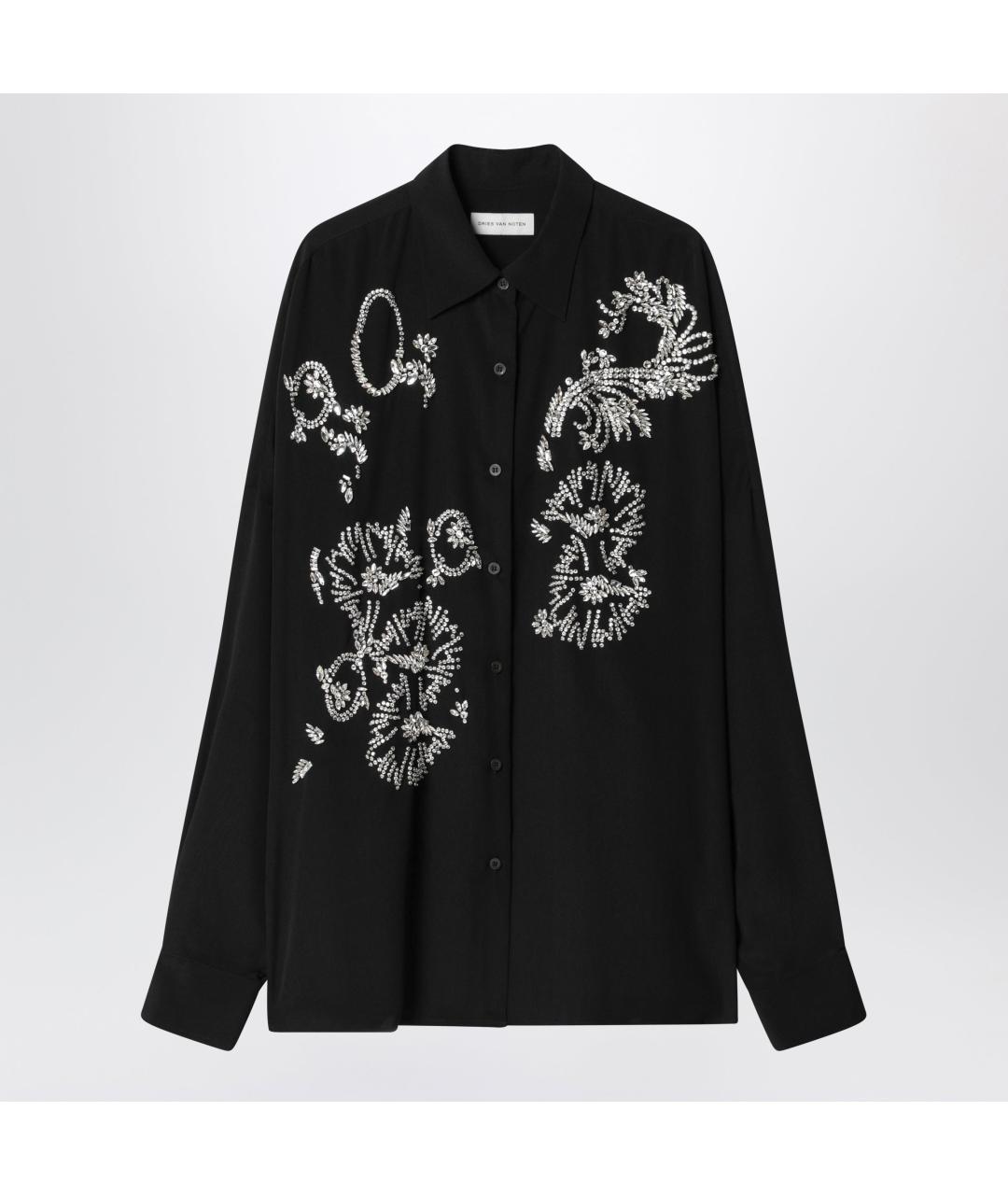 DRIES VAN NOTEN Черная рубашка, фото 3