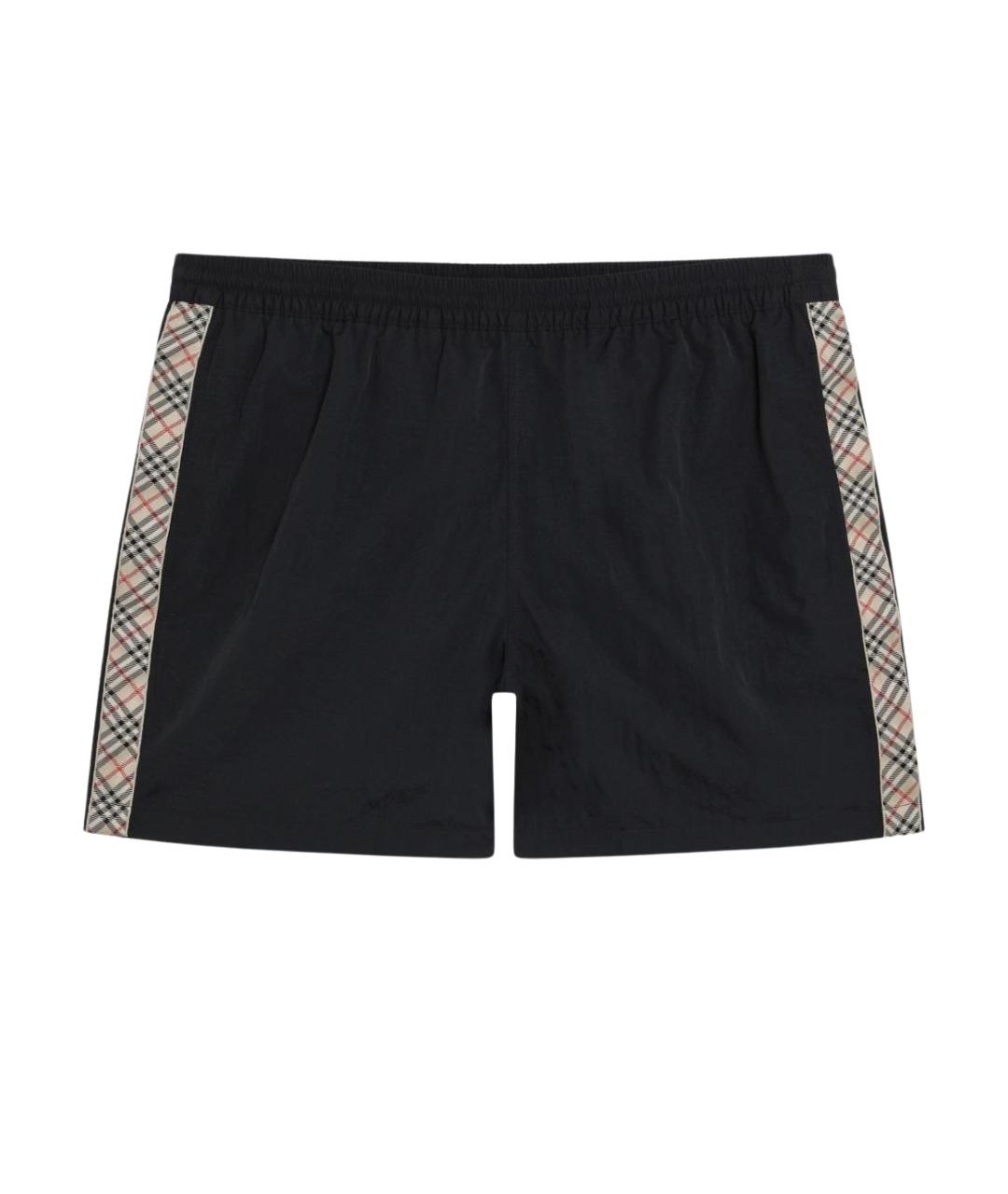 BURBERRY Черные полиамидовые шорты, фото 1
