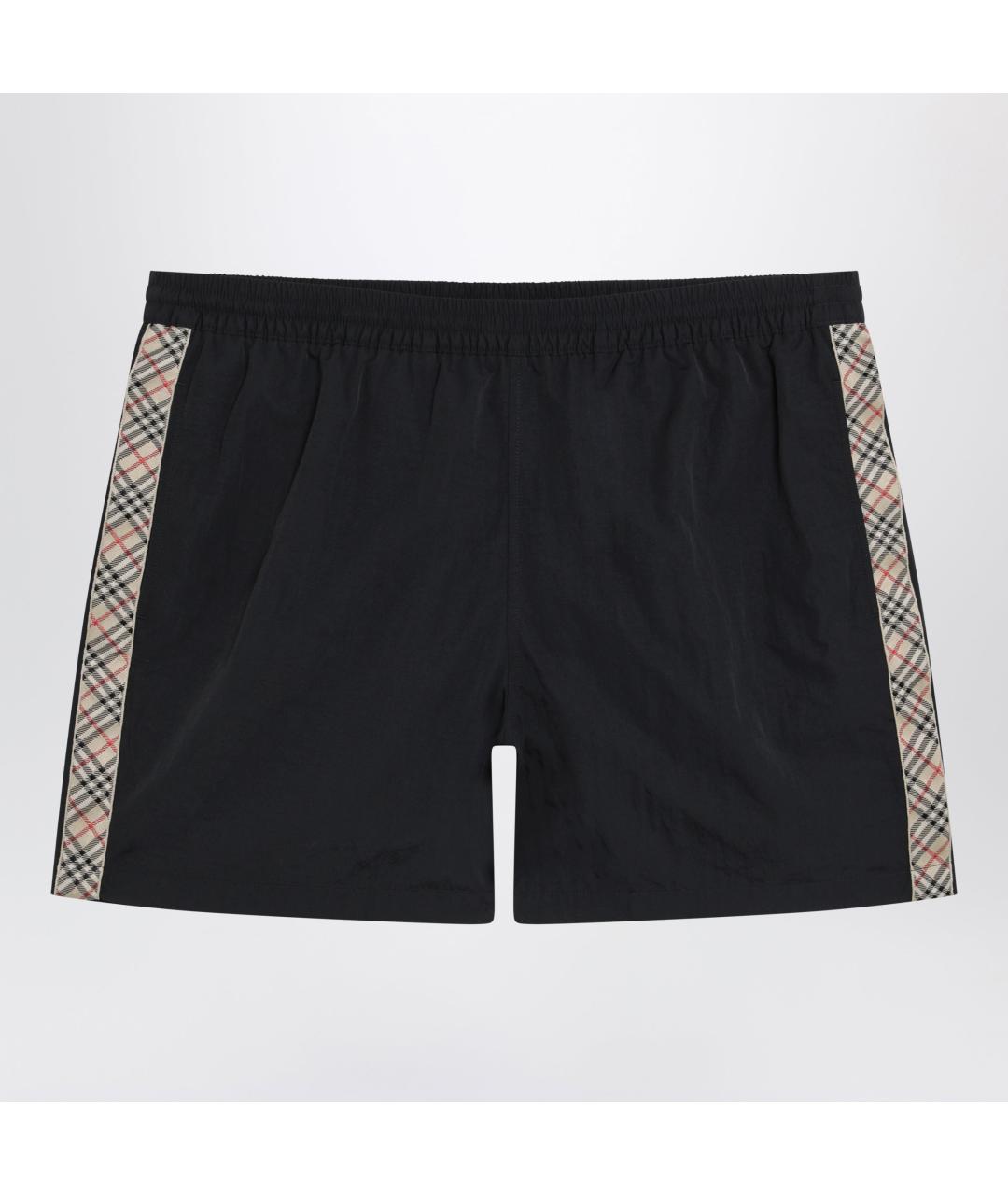 BURBERRY Черные полиамидовые шорты, фото 3