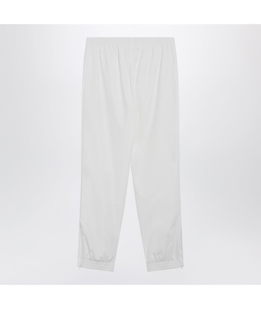 BALENCIAGA Белые полиэстеровые прямые брюки, фото 2