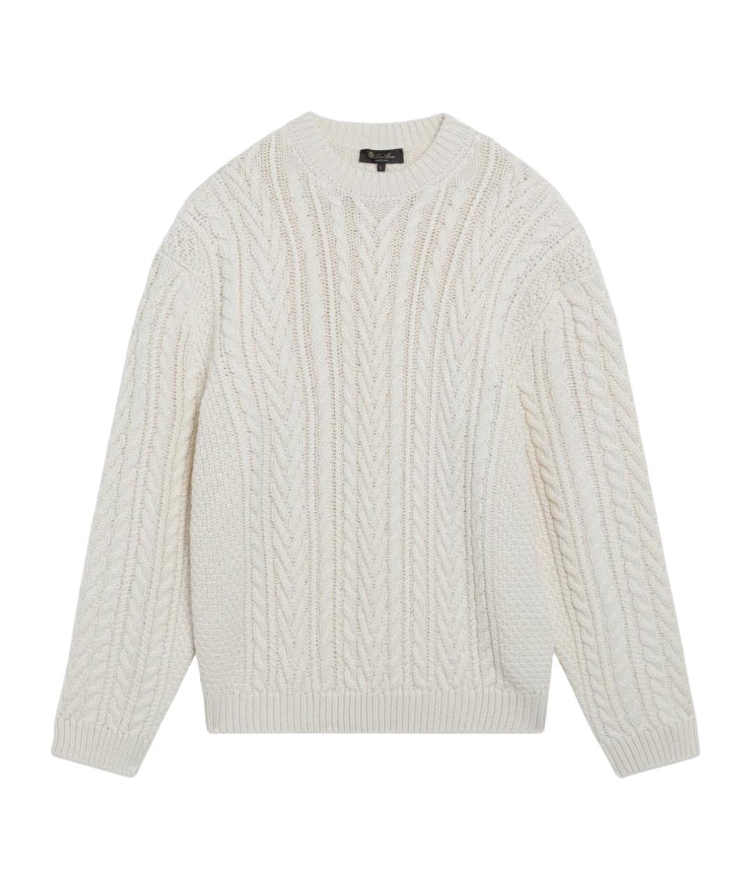 LORO PIANA Бежевый кашемировый джемпер / свитер, фото 1